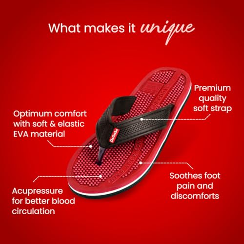 Dr. Ortho Dr.Ortho Acupressure Slippers | Acupressure Slippers | Flip-Flops | Men & Women's Slippers | Comfortable & Lightweight | Soft Foot Massager | All Day Wear Acupressure Slipper | Size UK-06 - Image 5