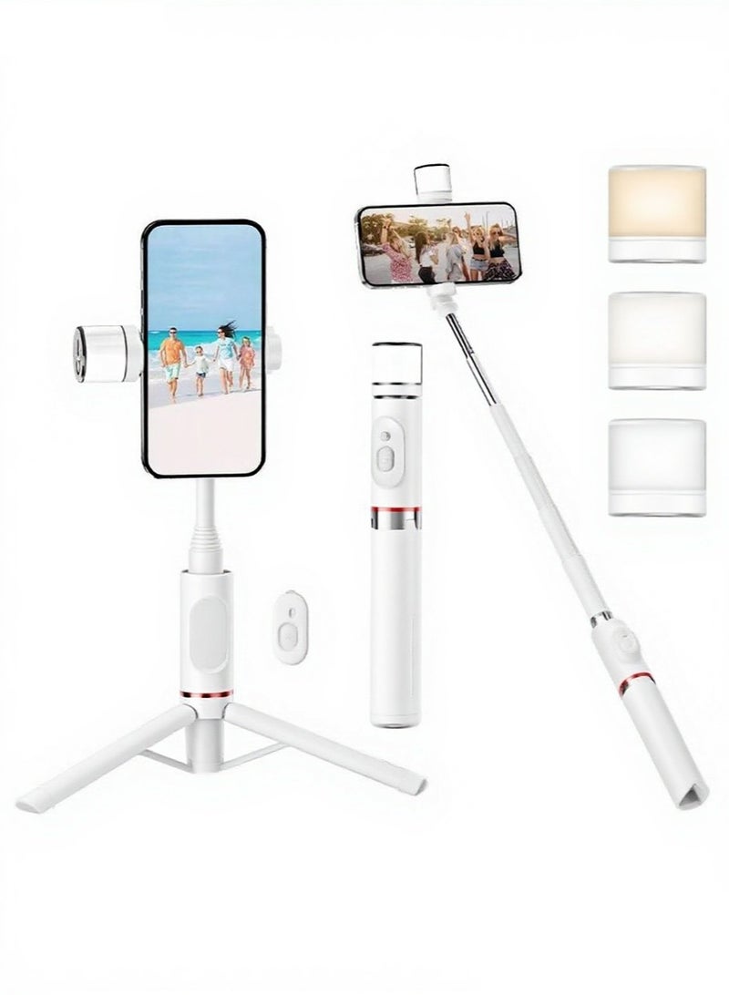 Leon Home 3 in 1 Selfie Tripod with Light - Portable Tripod with Remote Control - Rotatable and Retractable Tripod - Suitable for Mobile Phone, Makeup, Selfie, Video Blog, Live Broadcast - Image 1