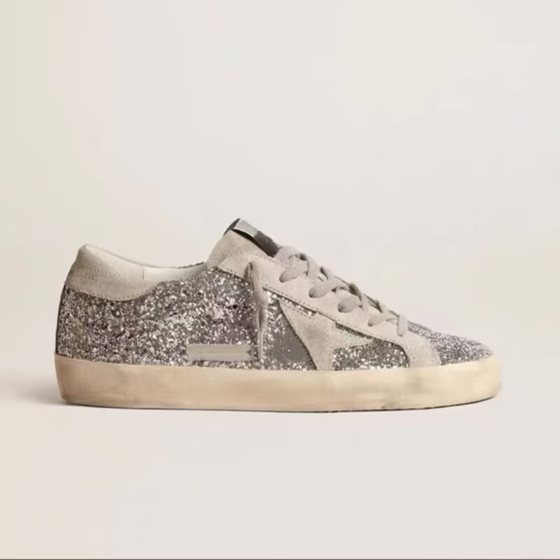 Vintage White Sneakers Harajuku Versatile Street Style Student Large Size 45 Couple Parent-Child Distressed Shoes Export Hot Item - Image 4