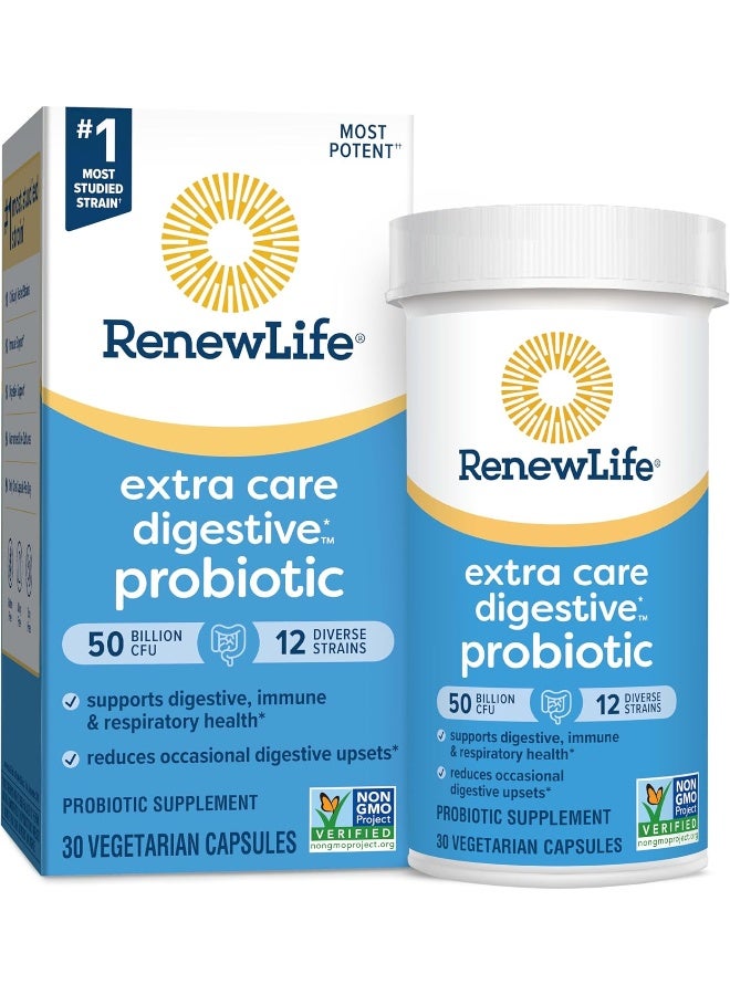 Renew Life Ultimate Flora Extra Care 50B, 30 Vegetarian Capsules - Image 1