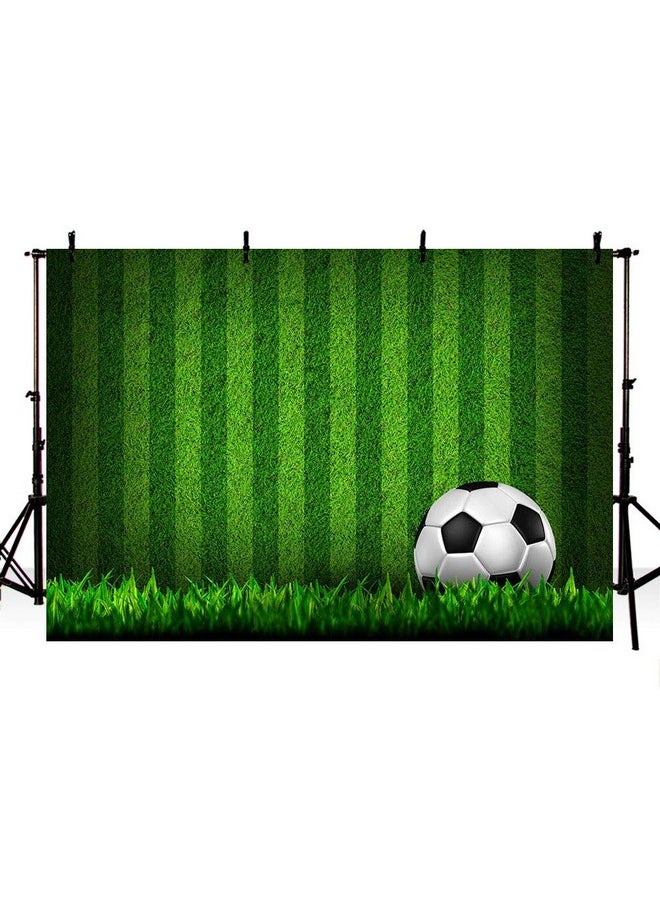 MEHOFOTO - Soccer Boy Birthday Party Photo Studio Background Banner Football Field Boy Baby Shower Party Decoration Backdrop Props For Photography 7X5Ft - Image 1