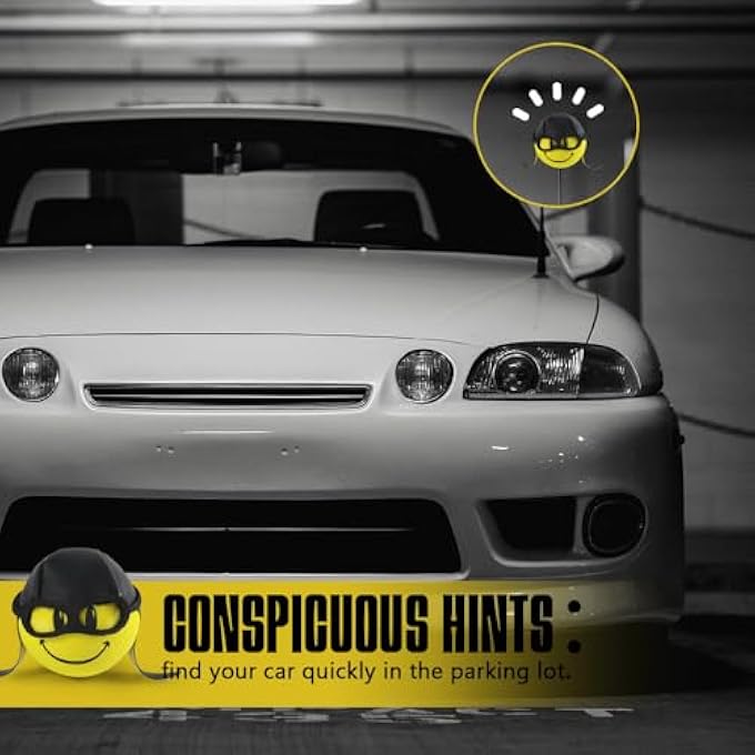 rayihni Car Antenna Topper, Cute Pilot Foam Car Antenna Ball, Universal Exterior Decorations - Image 3