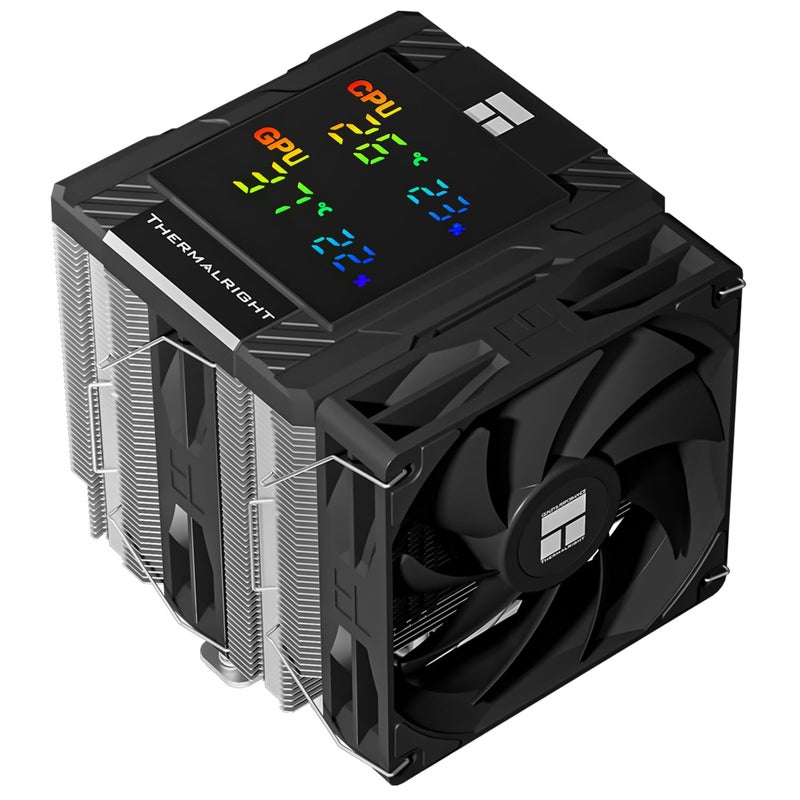 Thermalright Peerless Assassin 120 Digital Black CPU Cooler Air with 6X6mm Heatpipes, Magnetic Display Board Top Cover,Heatsink CPU Cooler, for AM4/AM5 and Intel lga1700/1851/1150/1151/1200 - Image 1