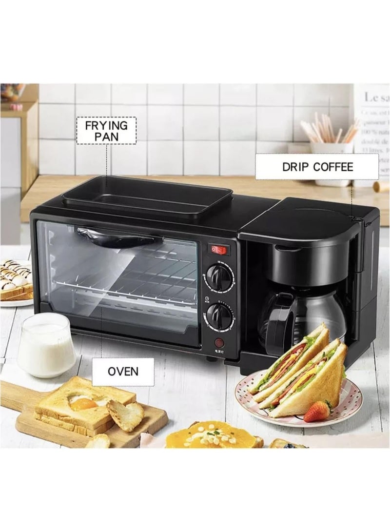 Olympia 3-in-1 Electric Breakfast Maker Machine – Powerful 2200W Oven, Built-In Coffee Maker, and Grill for Quick, Easy, and Delicious Home-Style Breakfast Preparation - Image 4