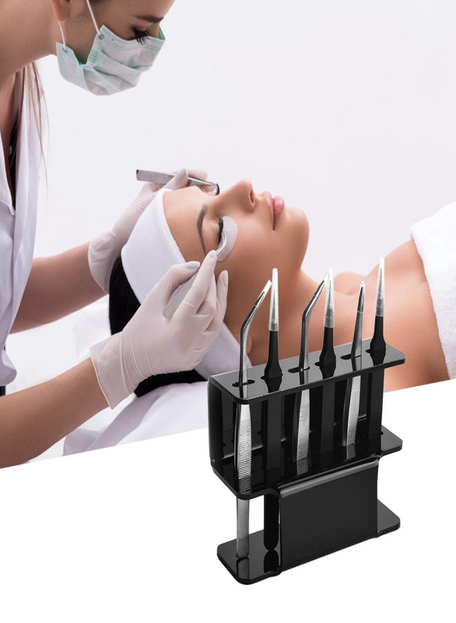 Tweezer Holder Eyelash Extension Tweezer Stand Acrylic Tweezers Shelf Holder Storage Rack for Tweezer Tool Accessories - Image 2