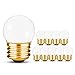 OHLECTRIC S11Ceramic White Night Light Bulbs | 7.5W Incandescent Light Bulbs with E26 Medium Base | 40L Bulb Ideal for - Image 2