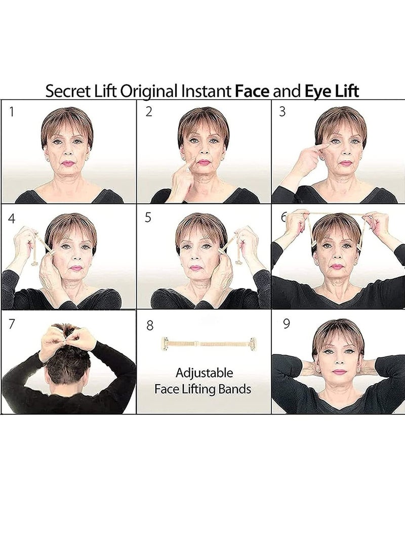 Flawless Facelift Bands Under the Hair - Age reverser facelift band is designed to instantly lift the sagging skin around the face, effectively lift and tighten the face, thin the chin and face, and create a V - Image 3