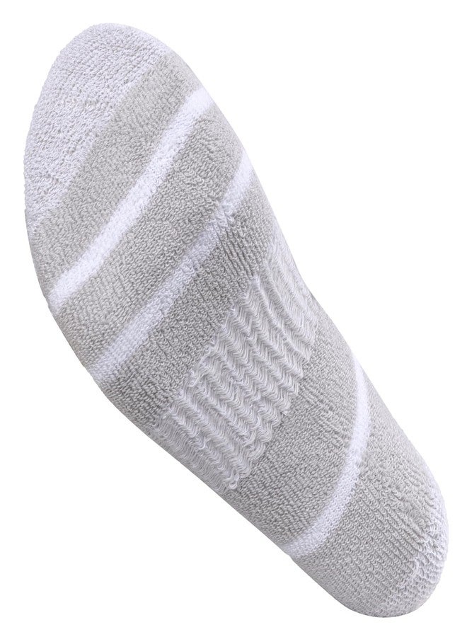 YUEDGE Men's Quarter Athletic Socks, Combed Cotton Cushioned Running Socks, Anti-Blister Moisture Wicking Ankle Socks for Gym Golf Daily Casual, Size 10-13, Black, 5 Packs - Image 5