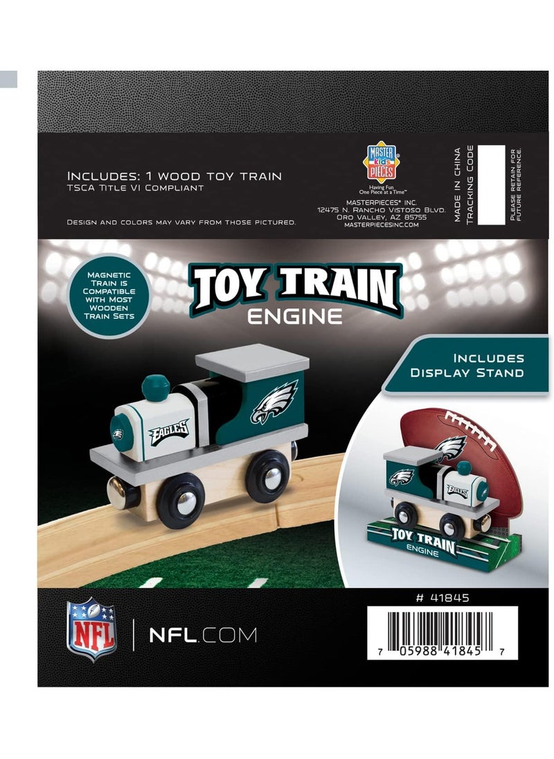 MasterPieces MasterPieces NFL Philadelphia Eagles Real Wood Toy Train For Ages 3  - Image 3
