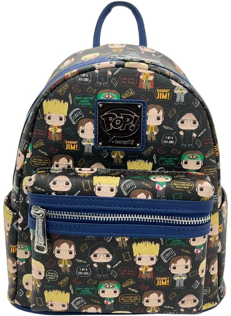 Loungefly Loungefly NBC The Office Dwight Shcrutte AOP Mini Backpack  - Image 1