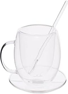 Oxford Double Glass Mug 250 Ml With Plate And Spoon - SSG065 - pzsku/Z76D84D49CF7AAAC3CDDEZ/45/_/1723237718/3fb7e970-cf33-45ad-af96-ec1fa75260ce