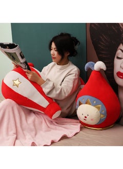 Generic Circus Pillow Cartoon Monkey Clown Air-conditioning Blanket Folding Lunch Break Pillow Blanket Office Summer Blanket Car Blanket-Color:Hot Air Balloon Pillow  - Image 3