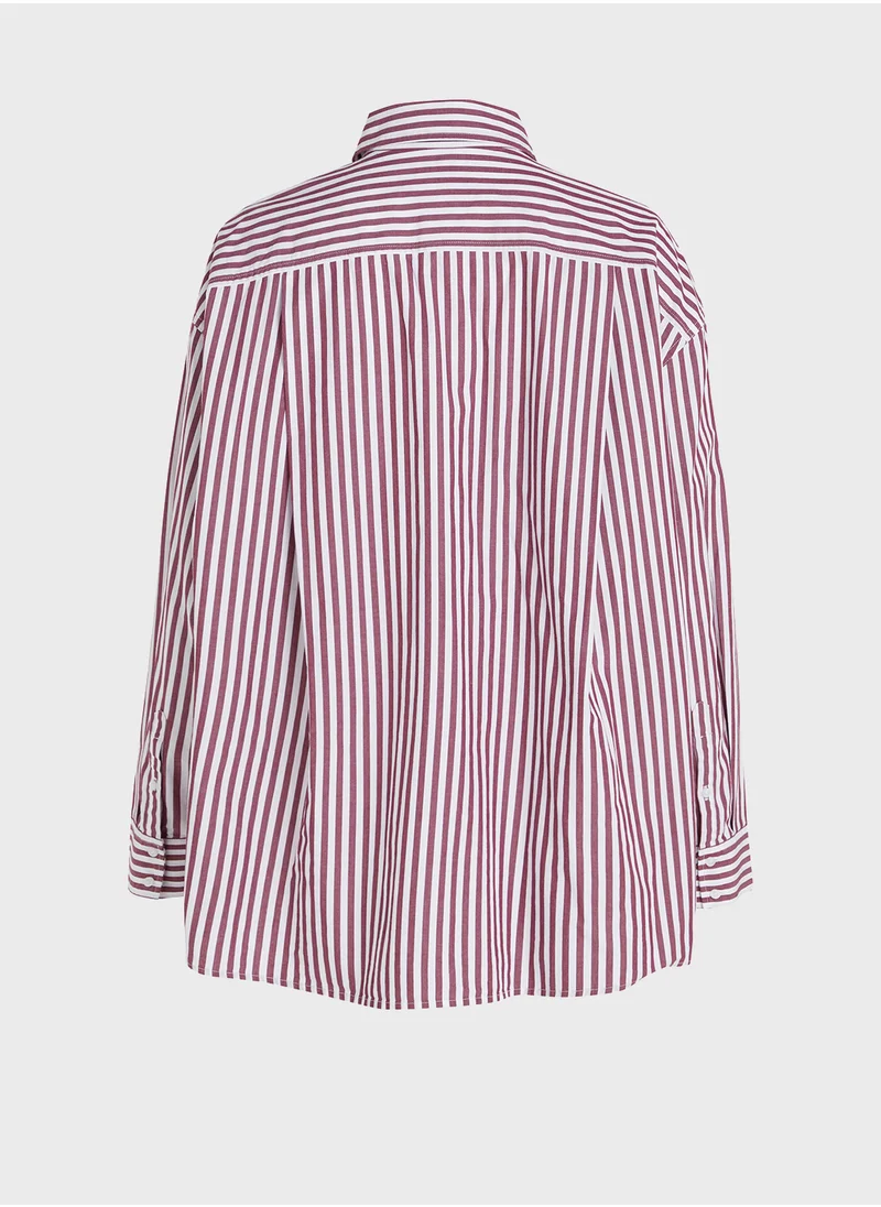 TOMMY JEANS Striped Button Down Shirt