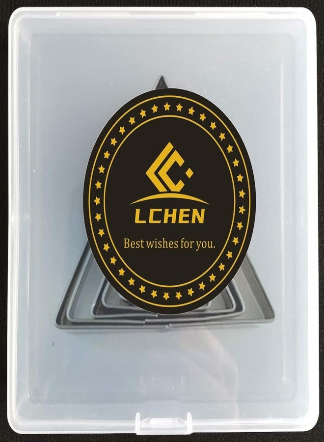Lchen Triangle Cookie Cutters 5 Pieces Stainless Steel Biscuit Cutters Cake Decorating Bakeware Tool Baking Molds Set(Triangle) - Image 5