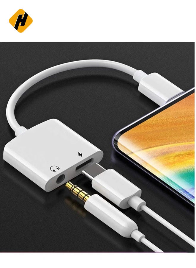 HuHa USB C to Headphone Jack Adapter with 3.5mm Aux Audio and Type C Charger Dongle Converter USBC Earphone Adaptor for Google Pixel 4 4XL 3 3XL 2 2XL,Samsung Note 10 , iPad Pro 2020 2019 2018 and More - Image 2