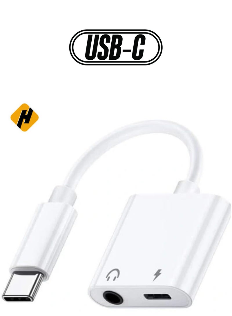 HuHa USB C to Headphone Jack Adapter with 3.5mm Aux Audio and Type C Charger Dongle Converter USBC Earphone Adaptor for Google Pixel 4 4XL 3 3XL 2 2XL,Samsung Note 10 , iPad Pro 2020 2019 2018 and More - Image 1