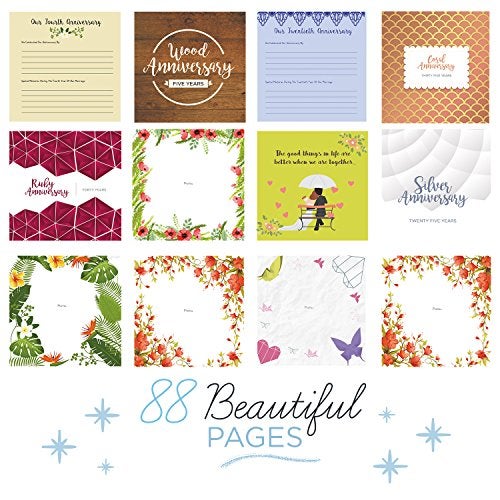 Unconditional rosie Memory Book | A Hardcover Wedding Memory Album To Document Wedding Anniversaries From The 1st To 50th Year |Gifts for Bride and Groom | Wedding Planner Book - Image 4