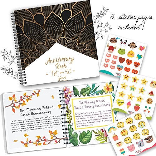 Unconditional rosie Memory Book | A Hardcover Wedding Memory Album To Document Wedding Anniversaries From The 1st To 50th Year |Gifts for Bride and Groom | Wedding Planner Book - Image 3