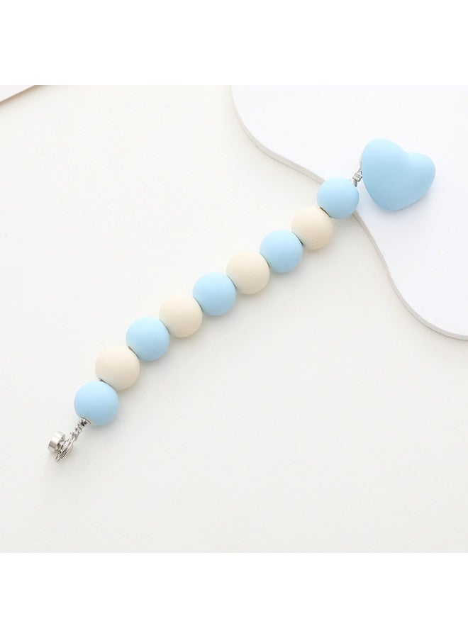 NIBEMINENT Phone Charm/ Chain Strap for Women Girls, Frosted Acrylic Beads Cell Phone Case Lanyard Wrist Strap - Image 1