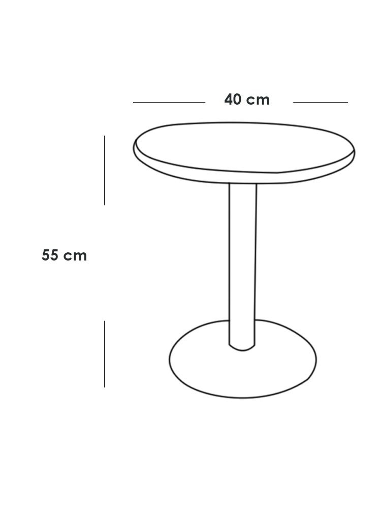 Generic Side table 40 x 55 cm - gold  - Image 3