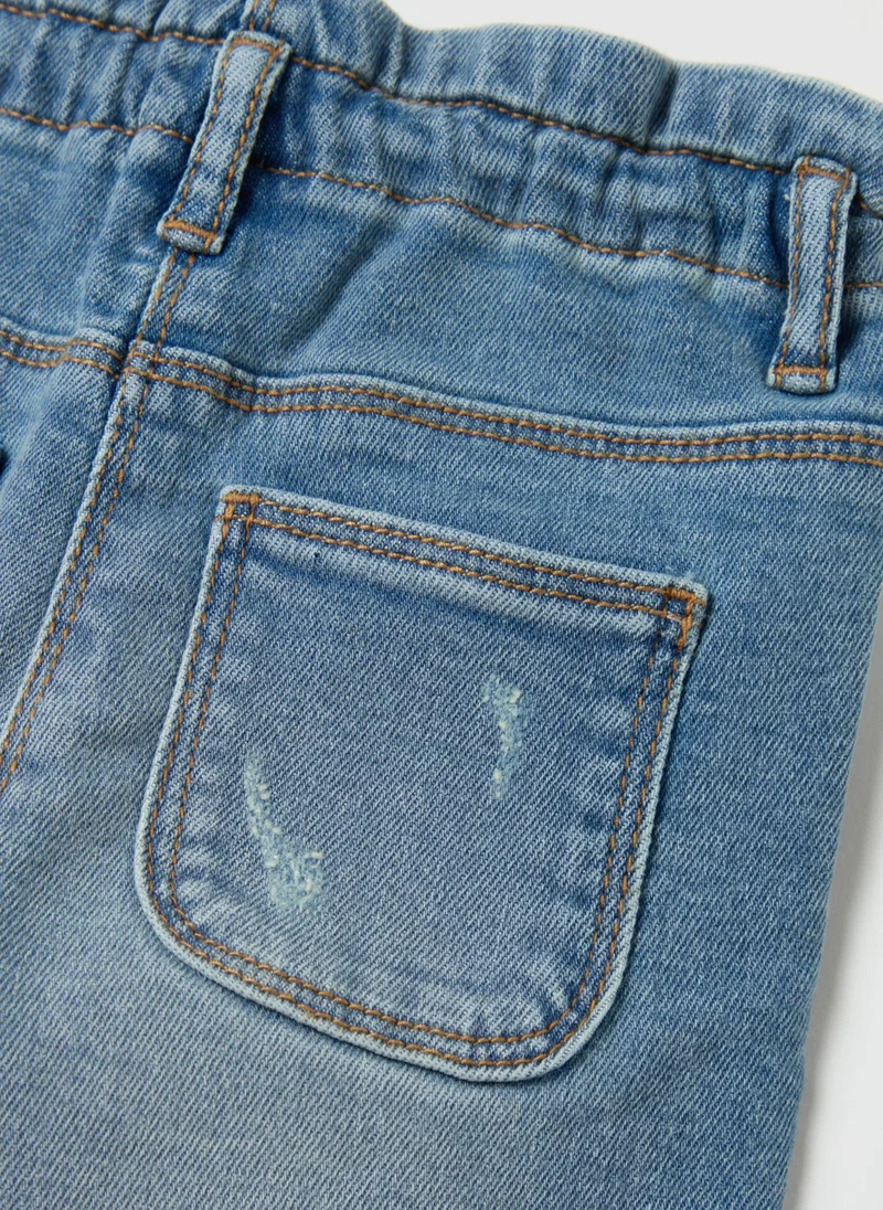 Ovs Baggy-Fit Jeans With Five Pockets And Abrasions