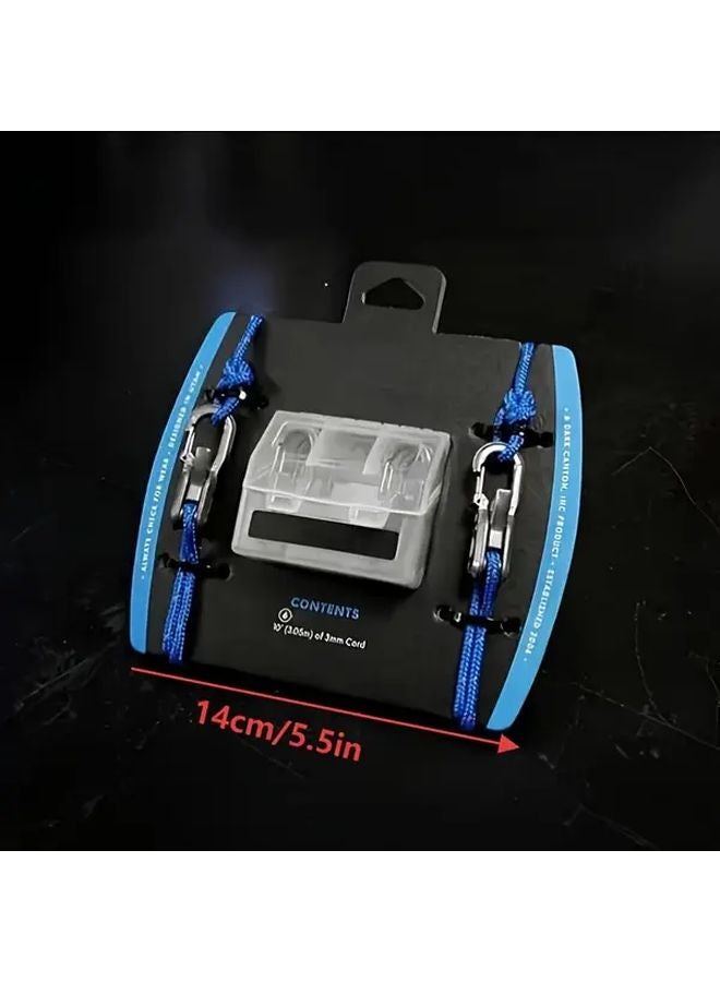 1pc Heavy Duty Rope Tightening Tool With Carry Case 3Mm Nylon Cord Ergonomic Handle Metal Clamp For Cargo Control Camping Hiking Outdoor - Image 3