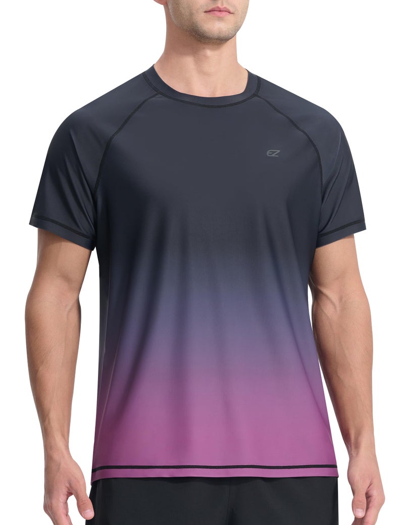 EZRUN Men's Rash Guard Swim Shirts Summer UPF 50+ UV Sun Protection Quick Dry Beach Fishing Water Shirts T Shirts for Men - Image 2