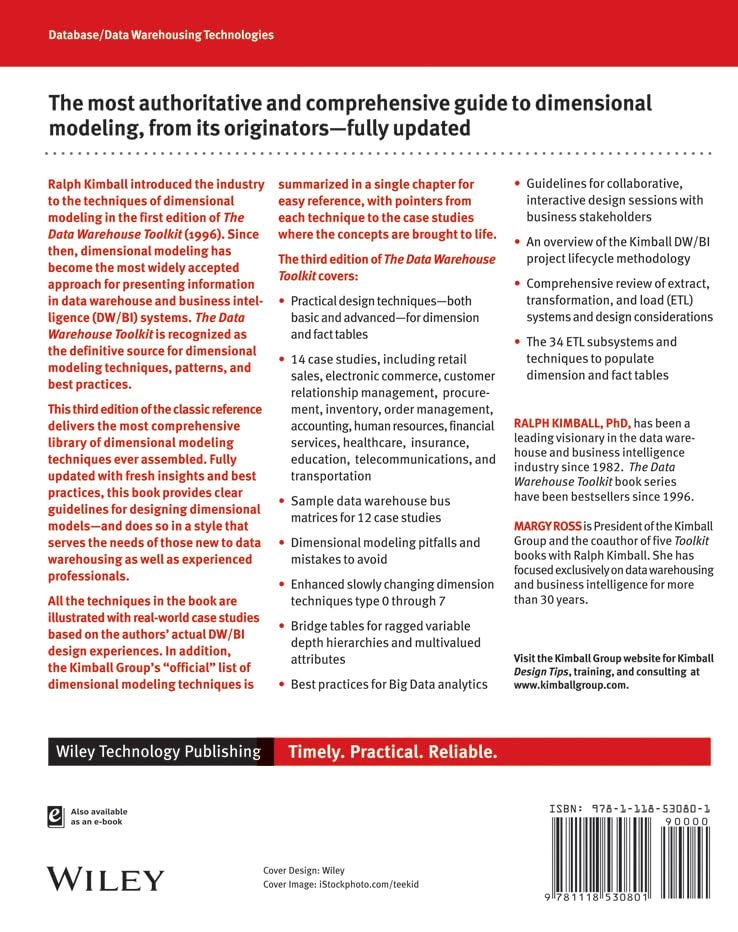Data Warehouse Toolkit : The Definitive Guide to Dimensional Modeling -- Paperback (3 Rev ed) - Image 2