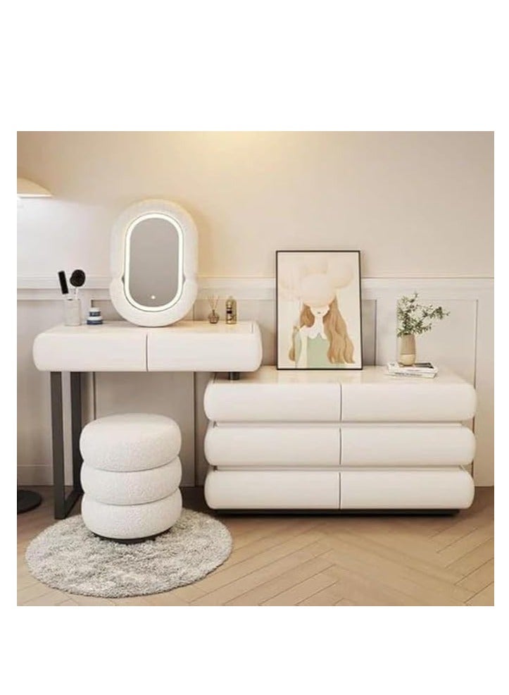 Cool Baby COOLBABY Modern Minimalist Makeup Dresser Desk for BedroomElegant Solid Wood Vanity Table 