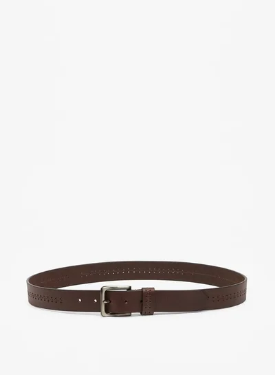 Lee Cooper Men Leather Belt with Pin Buckle