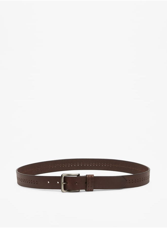 Lee Cooper Men Leather Belt with Pin Buckle  - Image 1