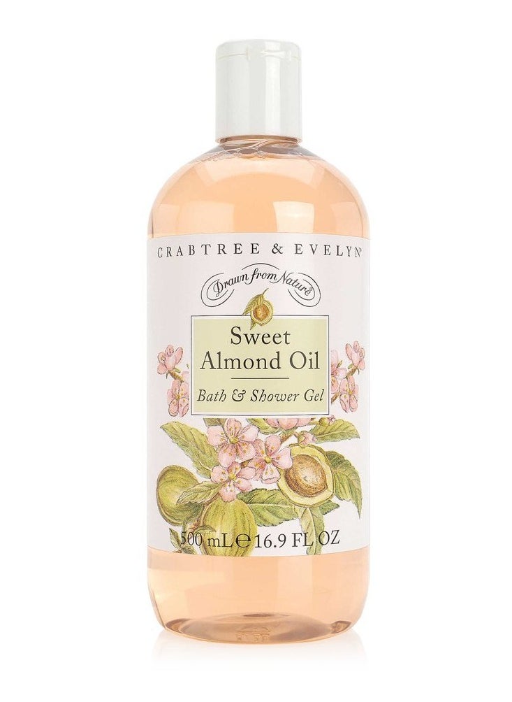 Crabtree & Evelyn Crabtree & Evelyn Bath and Shower Gel, Sweet Almond Oil, 16.9 Fl Oz 
