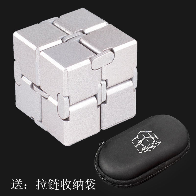 Unlimited Rubik'S Cube Variety Decompression Artifact Decompression Toy Adult Flip Alloy Metal Finger Square - Image 1