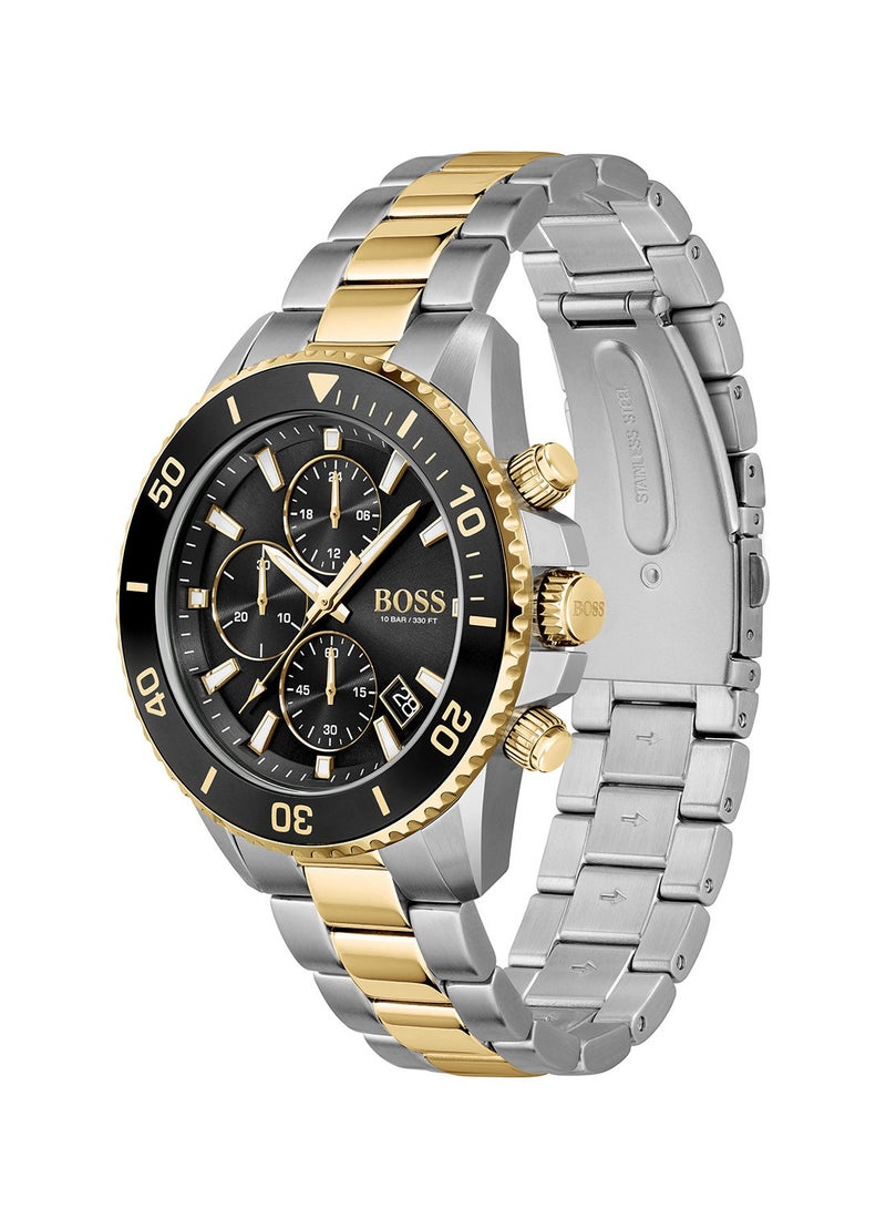 HUGO BOSS Men's Admiral Black Dial Watch - 1513908 - Image 1