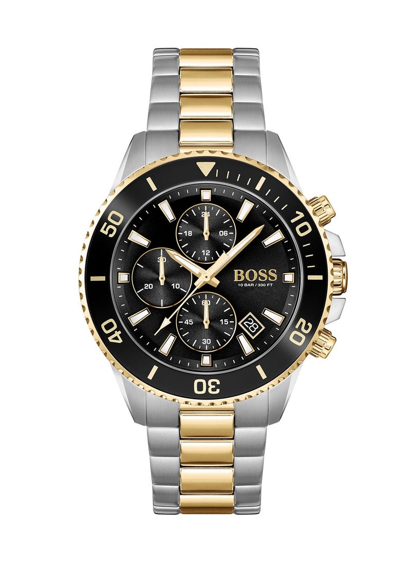 HUGO BOSS Men's Admiral Black Dial Watch - 1513908 - Image 3