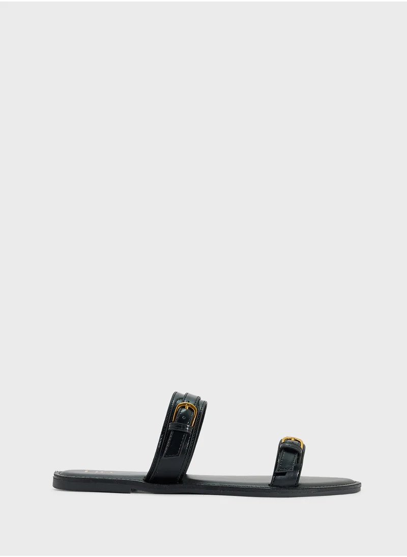 ELLA Double Strap Flat Sandal