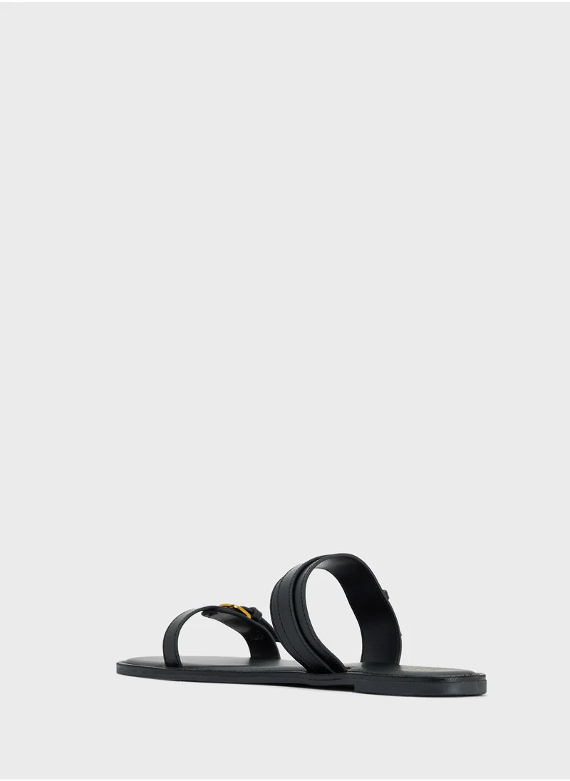 ELLA Double Strap Flat Sandal