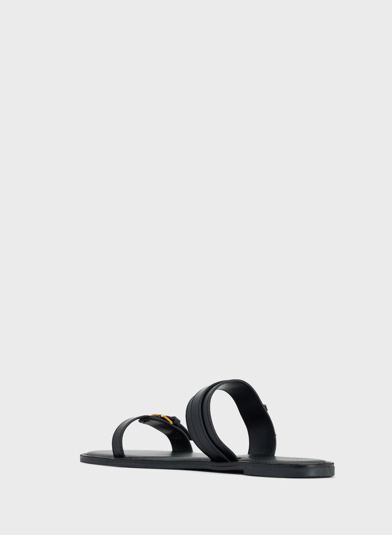 ELLA Double Strap Flat Sandal - Image 2