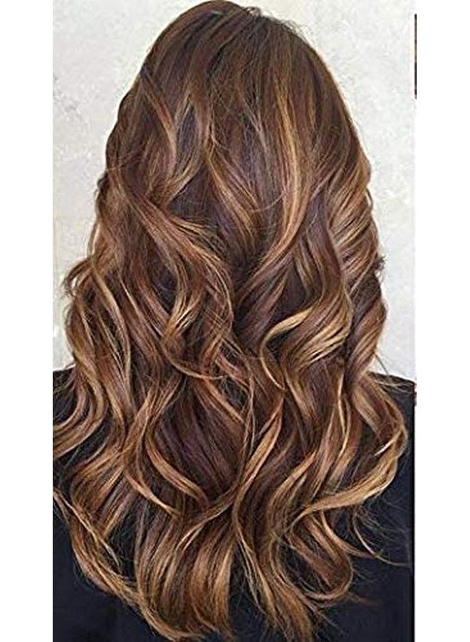 Rapidsflow وصلات شعر 5 مشابك عالية الجودة مستوردة للنساء بدون لمعان إضافي، شعر مجعد بلمسة نهائية غير لامعة، 32 بوصة 200 جرام (تسليط الضوء الذهبي) - Image 2