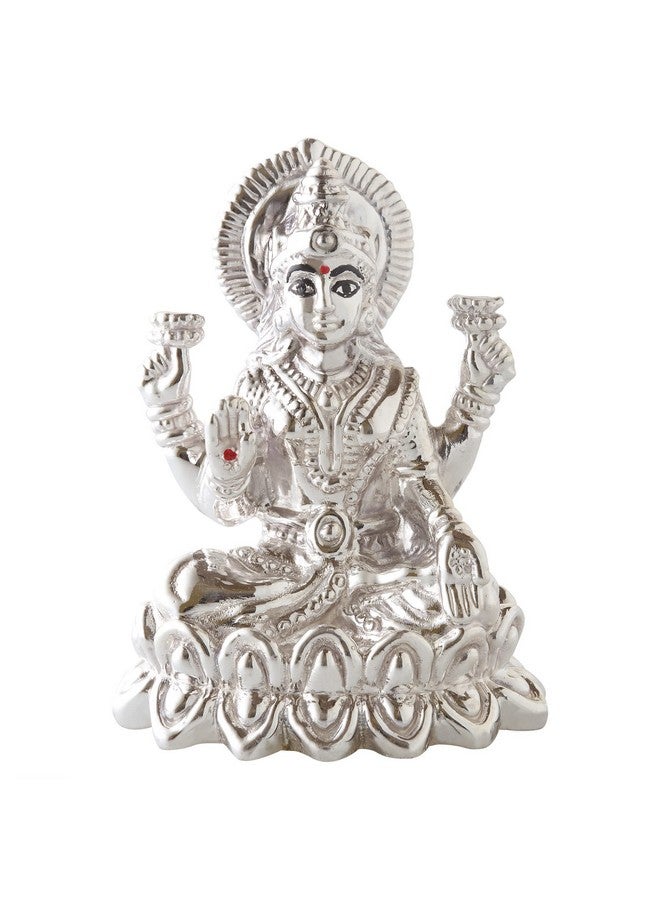 PRD CARATCAFE Carat Cafe Maa Laxmi Lakshmi Ma Idol Pure Silver 999 Statue,BIS Hallmark Certified for Puja Temple Good Luck Gift & Home Decor ( NET WT 20 GMS ) [2.2 x 1.6 Inch] - Image 1