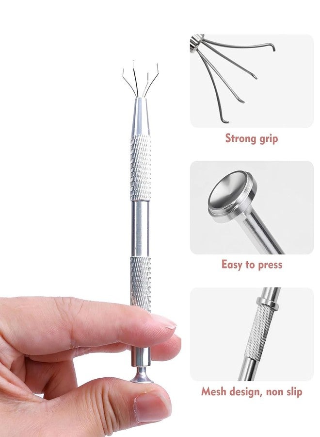 Bolt Bee Nail Sponge Tool with 1 Metal Grabber & 100 Mini Replaceable Sponges | Ombre Nail Art Tool for Gradient & Stamping Designs | Professional Nail Art Accessories for Salon & Home Use - Image 2