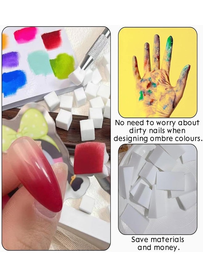 Bolt Bee Nail Sponge Tool with 1 Metal Grabber & 100 Mini Replaceable Sponges | Ombre Nail Art Tool for Gradient & Stamping Designs | Professional Nail Art Accessories for Salon & Home Use - Image 4