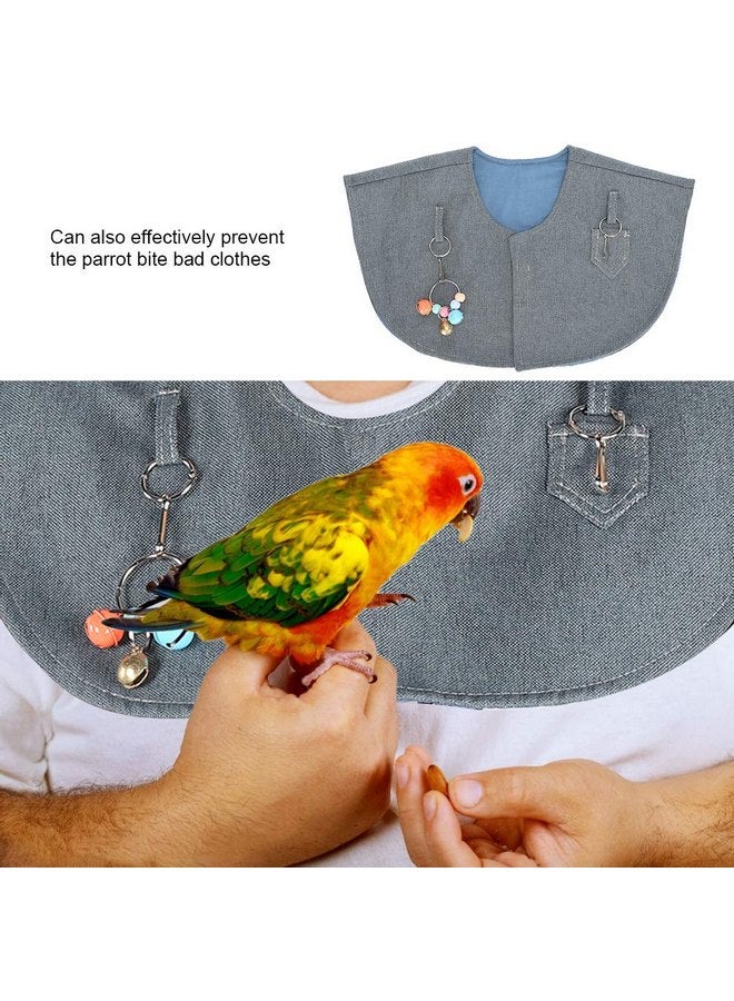 جلوجلو عباءة تدريب على الكتف من GLOGLOW، واقي للكتف مضاد للخدش، سوار كاحل مضاد للخدش، واقي للكتف للحيوانات الأليفة، شال حفاضات أو طيور صغيرة متوسطة كبيرة - Image 5