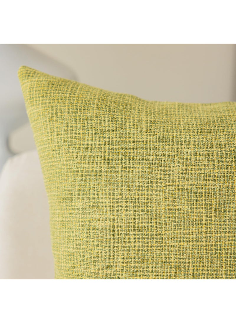 K KEVIN TEXTILE Kevin Textile Pack of 2  Decorative 2 Tone Linen Pillow Covers Cushion Cover for Chair/Sofa/Bed/Car  12 x 20 inches Linden Green  - Image 3