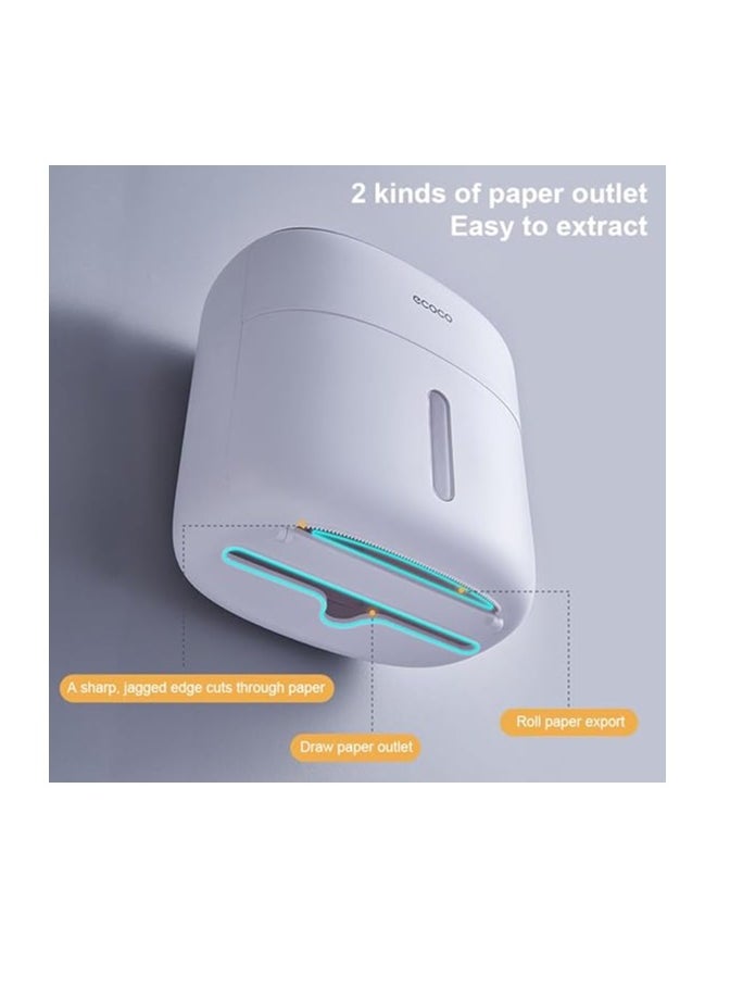 Toilet Roll Holder Without Drilling Required, Toilet Roll Holder and Dispenser for Bathroom / Toilet, Self-Adhesive Toilet Paper Holder with Small Drawer – Waterproof/Dustproof - pzsku/Z76D9A23FC2BB41882C0BZ/45/_/1734606831/4a86eb57-7abc-4fdd-a03b-d72420a541bc