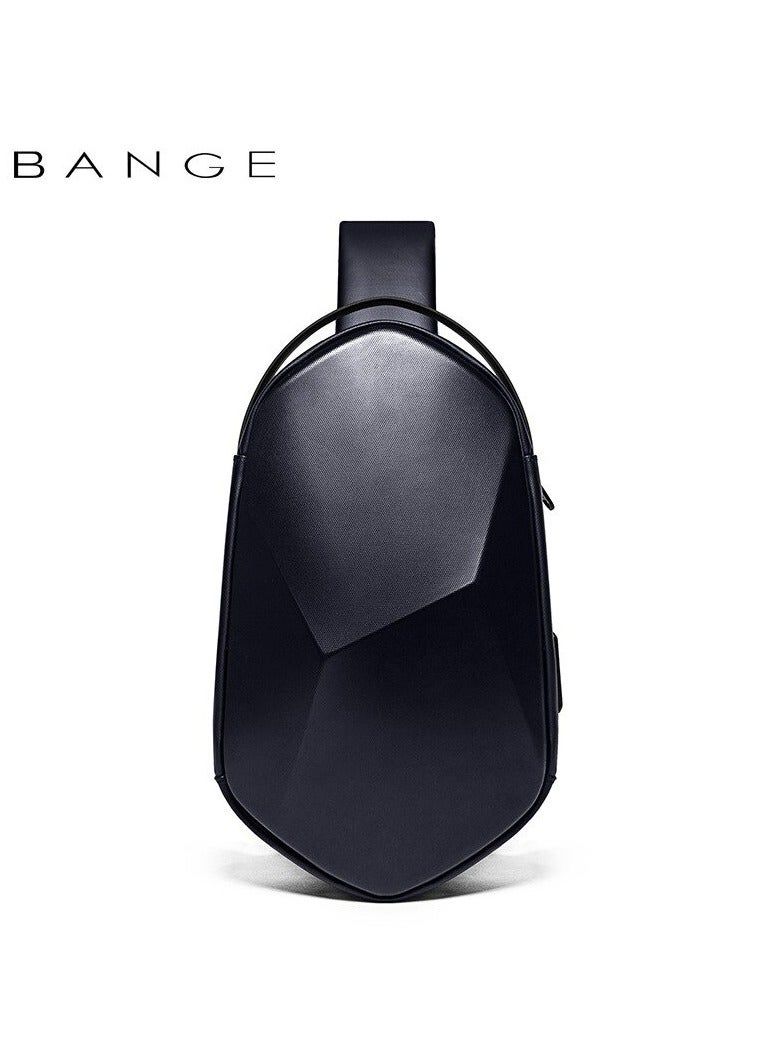 BANGE Fashion Waterproof Sling Chest Bag Large Capacity 7213 BANGE New Oxford Black - Image 2