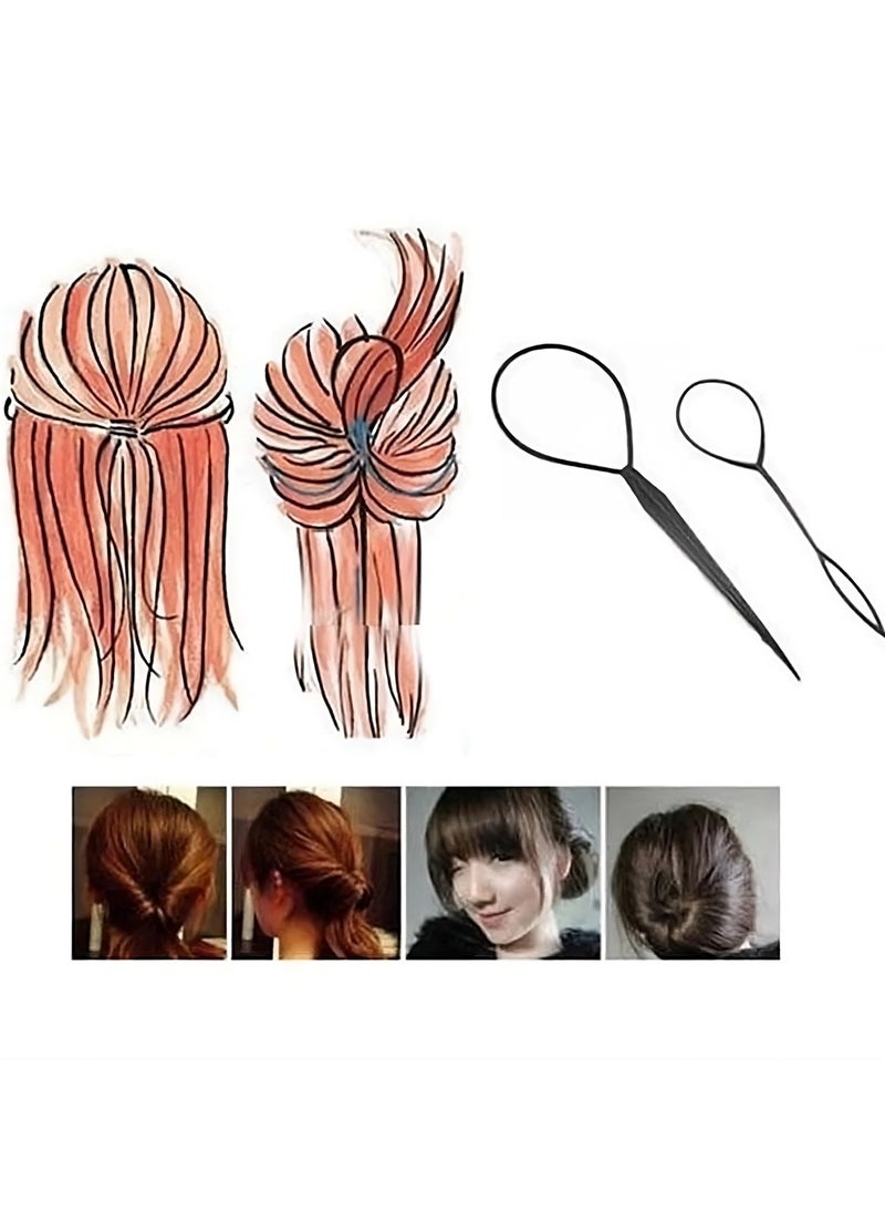 Huitich Hair Topsy Tail Tool Set Black  - Image 3