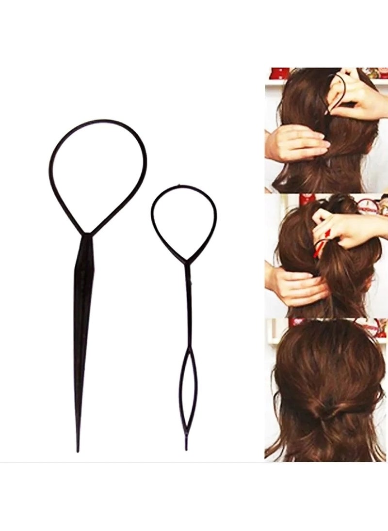 Huitich Hair Topsy Tail Tool Set Black  - Image 4