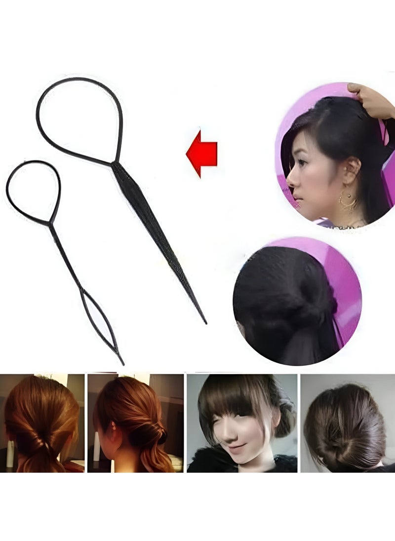 Huitich Hair Topsy Tail Tool Set Black  - Image 2