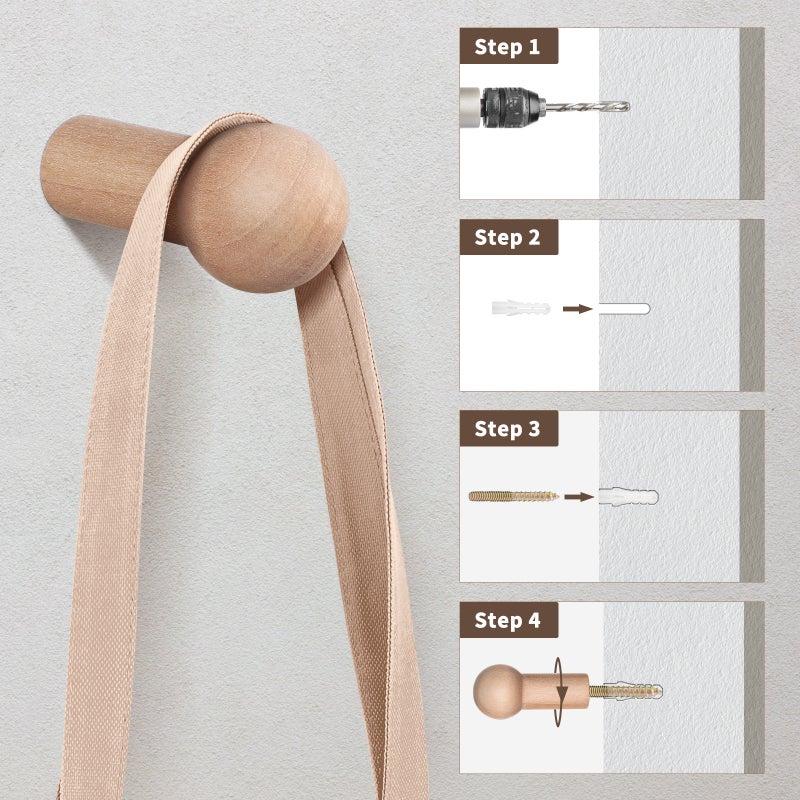 25pcs Hooks Wall Hanging Hooks Decorative Coat Hooks Household Wall Towels Clothes Hangers - Image 5